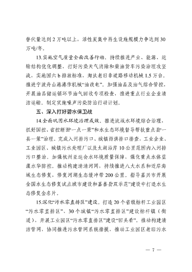 浙江省印发《2023年全省生态环境保护工作要点》(图7)
