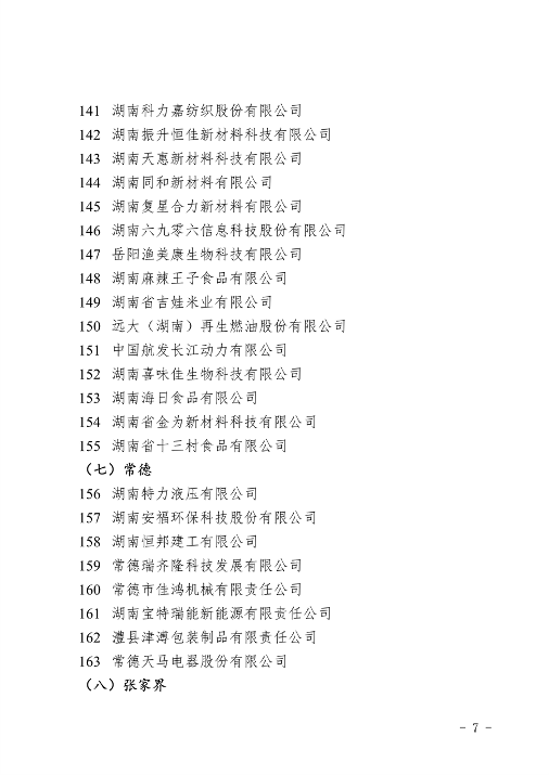 完整名单发布 湖南省公布2023年绿色制造体系创建计划(图7)