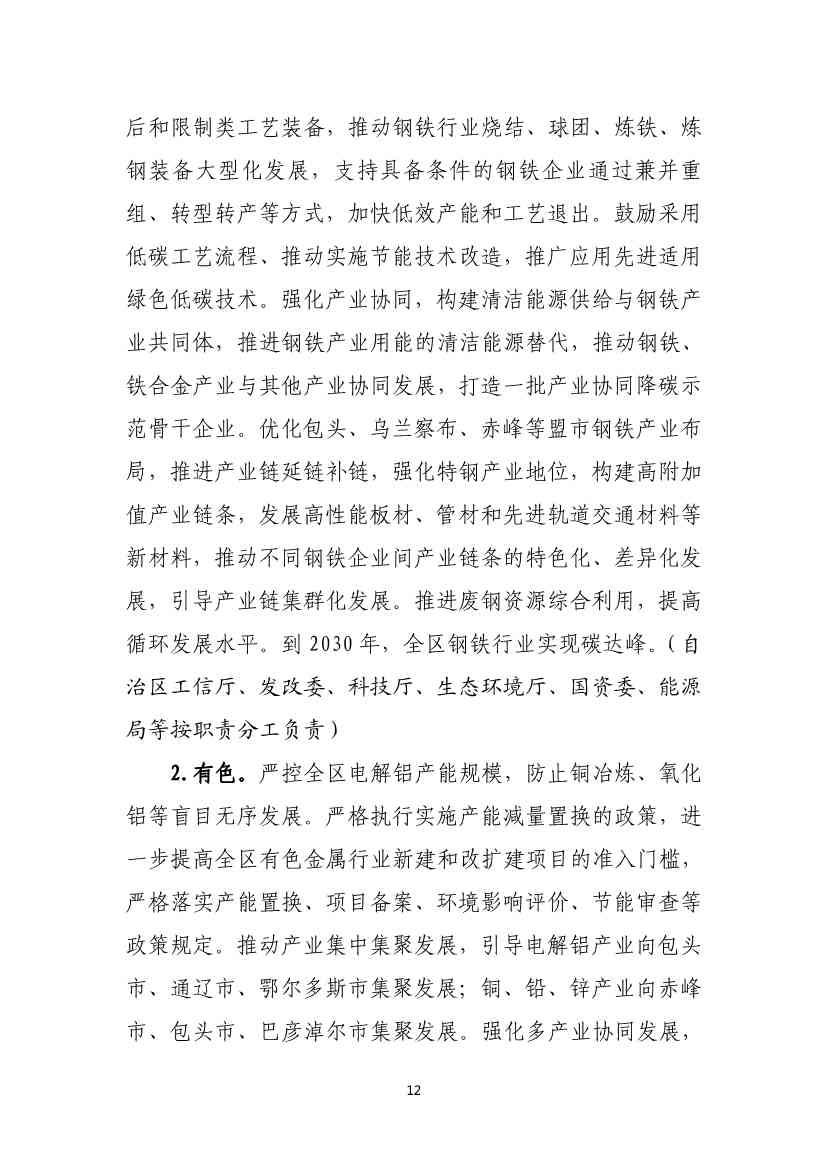 050508332791_0P020230504593713713301_12.jpg 内蒙古自治区工业领域碳达峰实施方案:严格控制碳排放重点行业产能规模(图13)