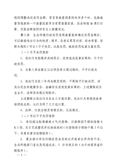 安阳市发布大气污染防治条例行政处罚裁量基准及适用规则(图4)