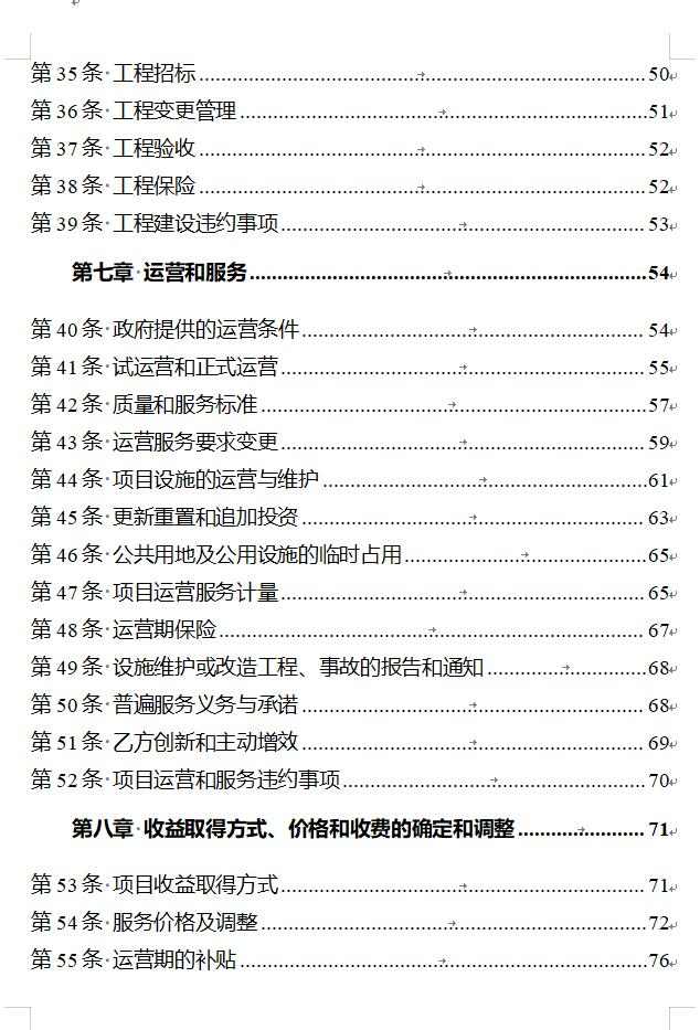 8.jpg 国家发改委印发《政府和社会资本合作项目特许经营协议(编制)范本(2024年试行版)》!(图4)