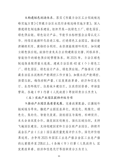 支持制造业绿色化升级 西藏推动先进制造业高质量发展行动方案发布(图11)