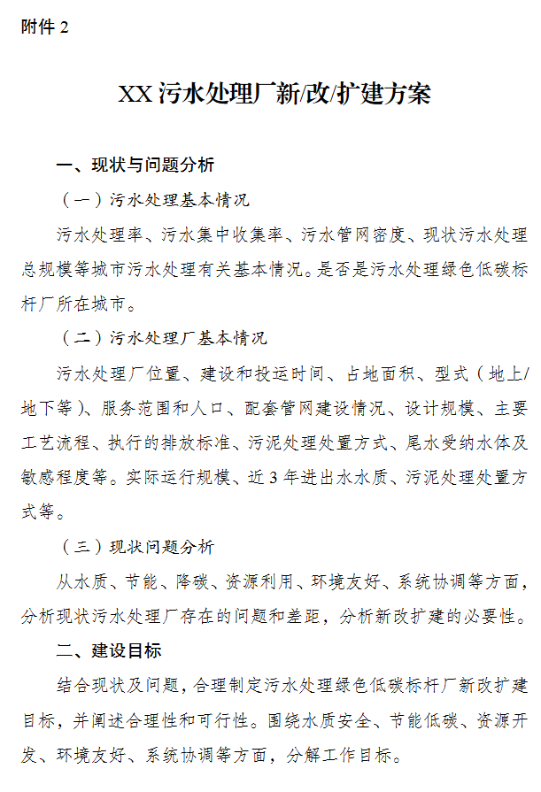 重磅！发改委、住建部发布关于开展污水处理绿色低碳标杆厂 遴选工作的通知(图4)