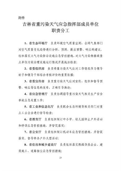 吉林省重污染天气应急预案（2024年修订）征求意见(图26)