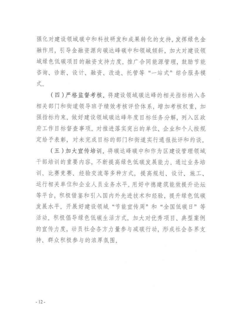 关于印发《黄浦区建设领域碳达峰实施方案》的通知(图12)