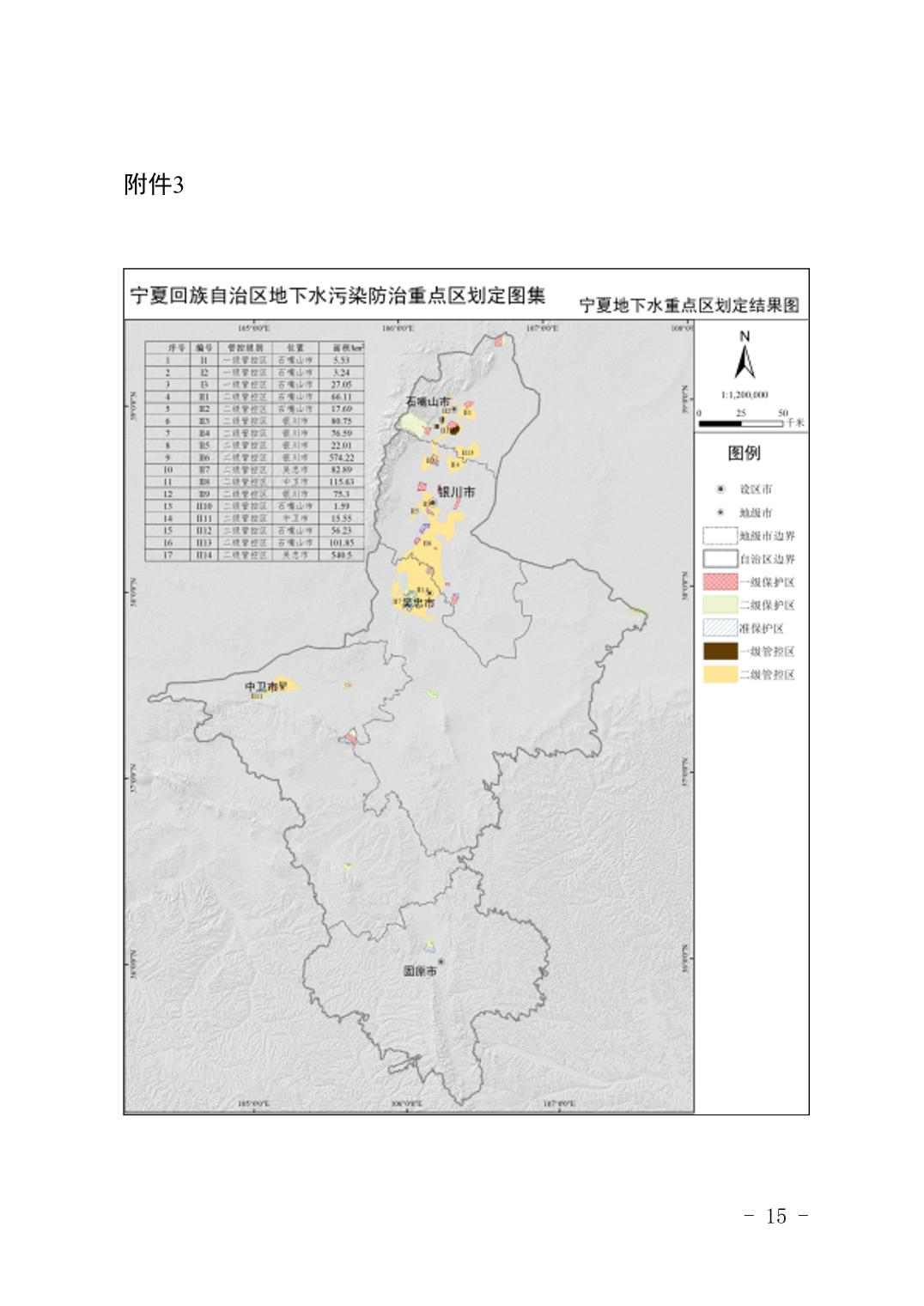宁夏回族自治区地下水污染防治重点区划定方案（试行）(图15)
