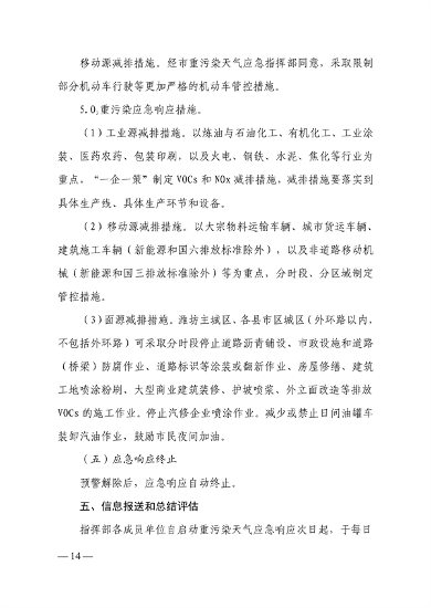 潍坊市重污染天气应急预案(图15)