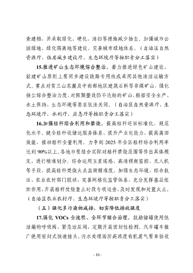 宁夏回族自治区空气质量持续改善行动实施方案（征求意见稿）发布(图10)