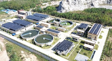 天源环保首座污水处理厂商用光伏发电项目正式并网发电！