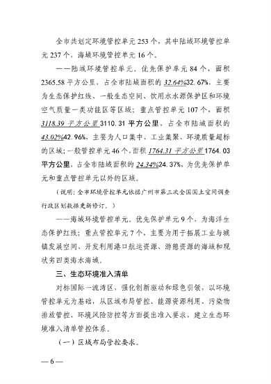 广州市生态环境分区管控方案（2024年修订，征求意见稿）发布(图6)