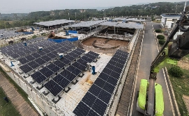 中国能建葛洲坝生态环保公司湖南祁阳污水处理厂分布式光伏项目并网发电!