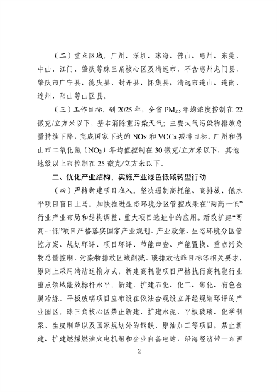 广东省空气质量持续改善行动方案（征求意见稿）(图2)