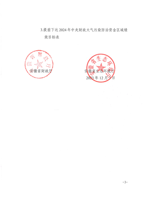 共3.8237亿元 安徽省提前下达 2024 年中央财政大气污染防治资金(图3)