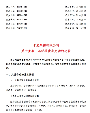 水发集团总经理变更