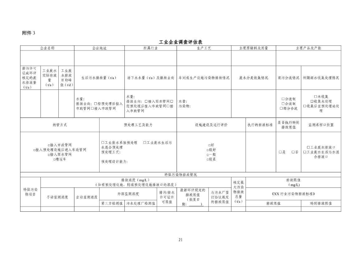 《河南省工业园区工业废水依托城镇污水处理厂处理评估工作指南（试行）》（征求意见稿）(图23)