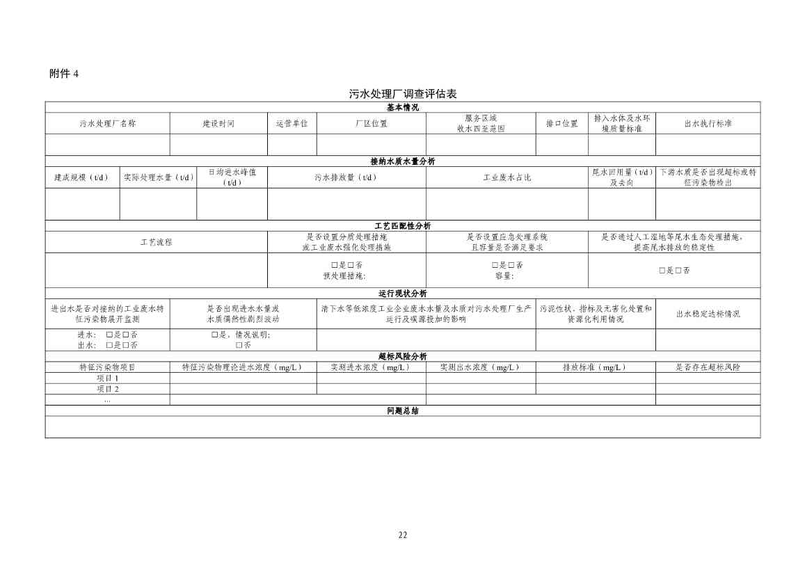 《河南省工业园区工业废水依托城镇污水处理厂处理评估工作指南（试行）》（征求意见稿）(图24)