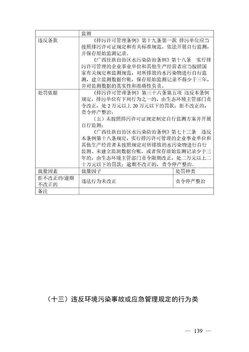 《广西壮族自治区生态环境非罚款类行政处罚裁量规则（征求意见稿）》(图139)