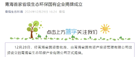 又一省级环保集团揭牌，地方环保集团成标配！