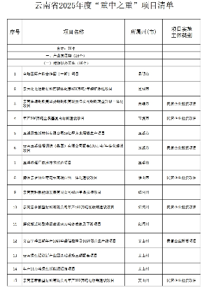 1775个！云南省2025年度省级重大项目清单发布(图98)