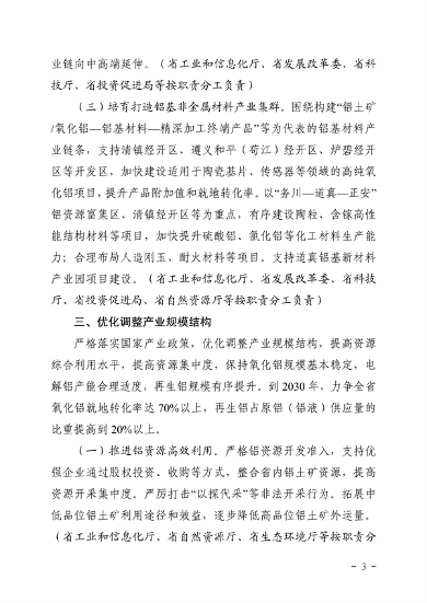 推进绿色创新发展 贵州省《关于推进铝产业高质量发展的指导意见》征求意见(图3)