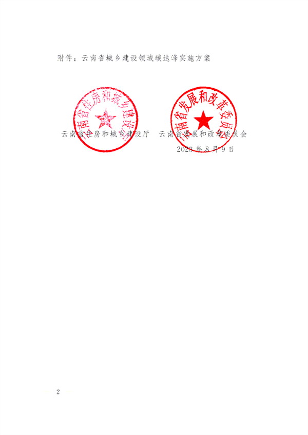 《云南省城乡建设领域碳达峰实施方案》发布(图2)