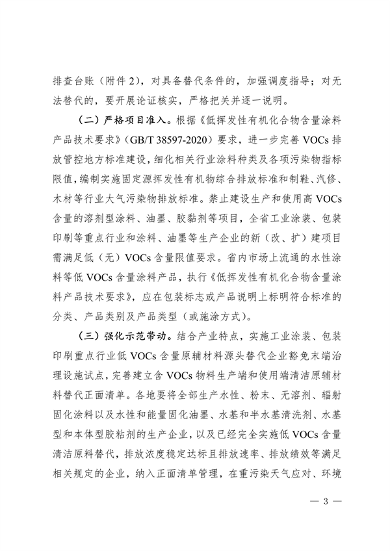 安徽省低挥发性有机物含量原辅材料替代工作方案（征求意见稿）发布(图3)