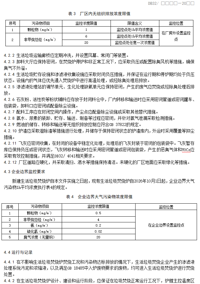 江苏省地标《生活垃圾焚烧大气污染物排放标准》（报批稿）公示！(图8)