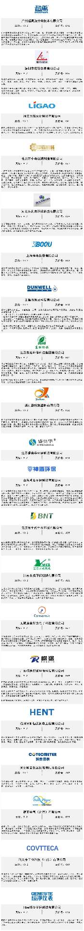 必看！9.17-19第九届中国环博会广州展近400家展商名单首发！(图7)