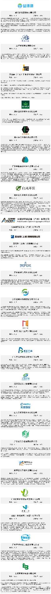 必看！9.17-19第九届中国环博会广州展近400家展商名单首发！(图8)