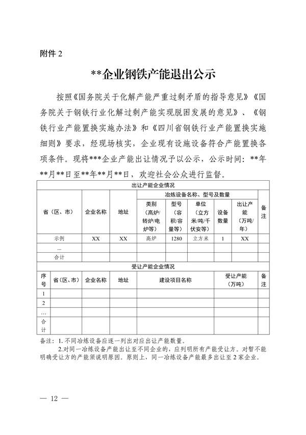 《四川省钢铁行业产能置换实施细则》发布(图4)