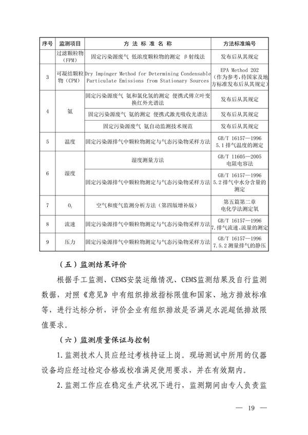生态环境部发布《关于做好水泥和焦化企业超低排放评估监测工作的通知（征求意见稿）》(图17)