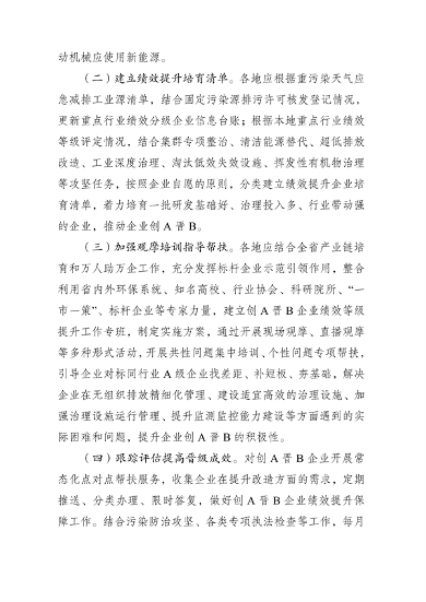 《河南省2024年重污染天气重点行业绩效分级创A晋B行动方案》发布(图3)