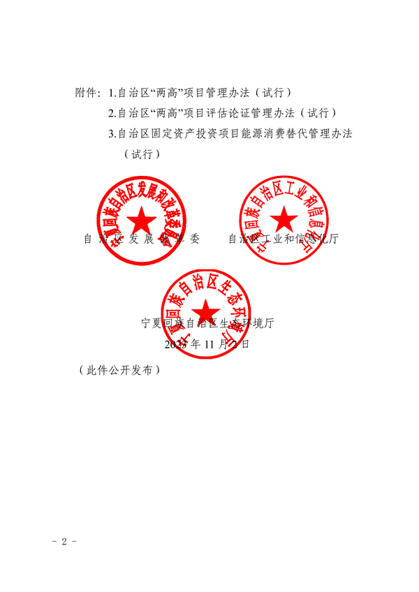 宁夏自治区发布“两高”项目管理办法（试行）(图2)
