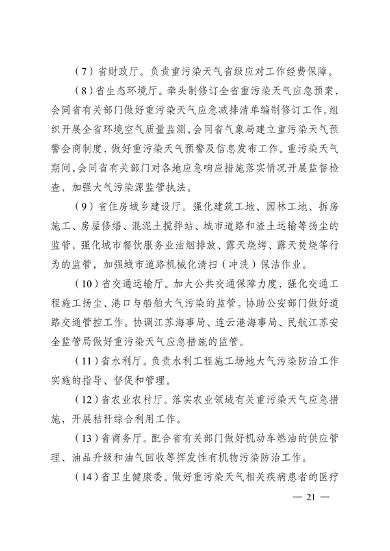 实施差异化应对 江苏省重污染天气应急预案（征求意见稿）发布(图21)