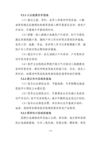 株洲市重污染天气应急预案（征求意见稿）(图14)