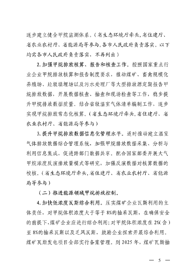 山西省生态环境厅等12部门印发《推进甲烷排放控制行动实施方案》(图5)