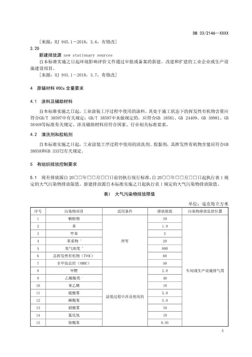 浙江工业涂装工序大气污染物排放标准（征求意见稿）(图9)